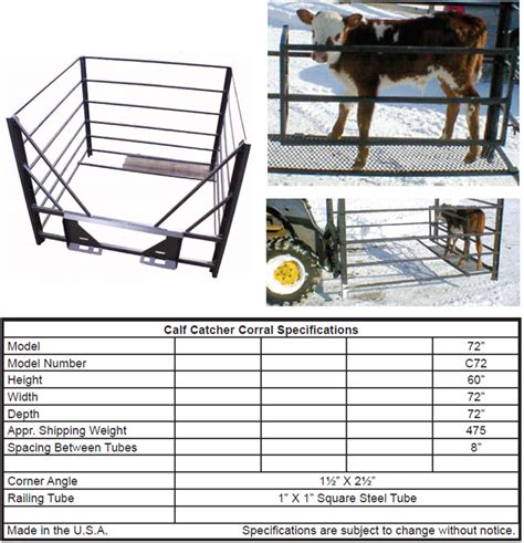 skid steer calf catcher|3 point calf catcher.